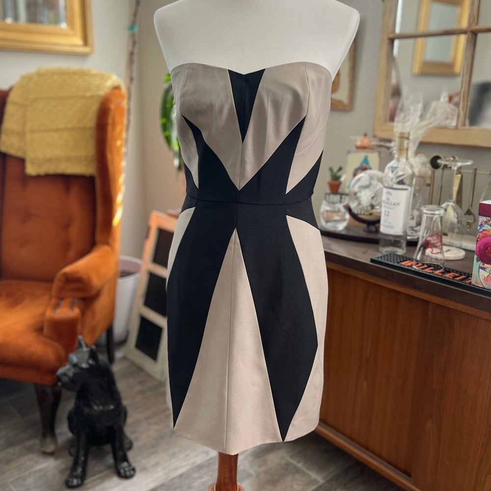 NWOT Aryn K. Strapless dress
